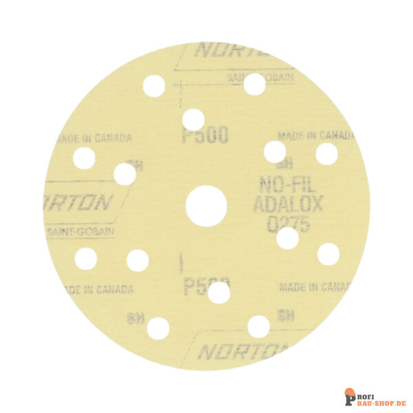 nortonschleifmittel/NORTON_schleifmittel_77696088152 Discs Selfgrip Norton Norton Pro Film 15x18 Grit 500 14 holes_147000